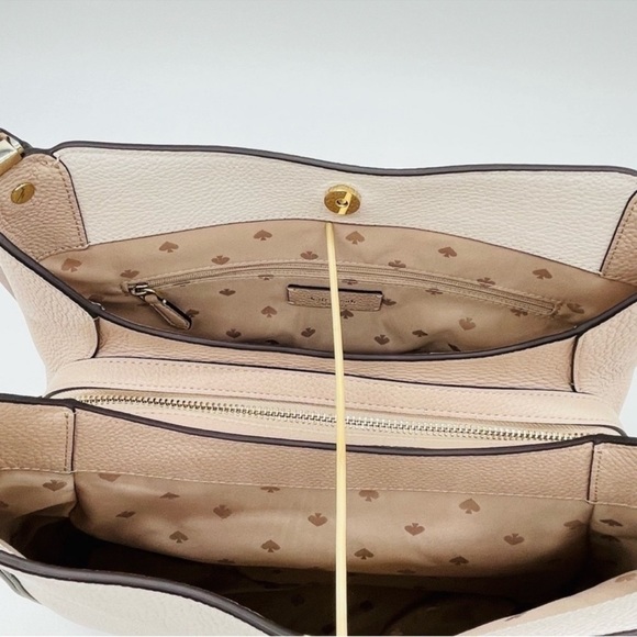 Kate Spade Leila Triple Compartment Shoulder
Bag Tan/White - Picture 6 of 11